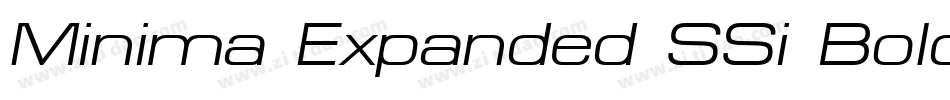 Minima Expanded SSi Bold Italic字体转换